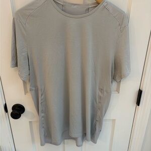 Lululemon Fast and Free Short Sleeve T - Light Gray - XL